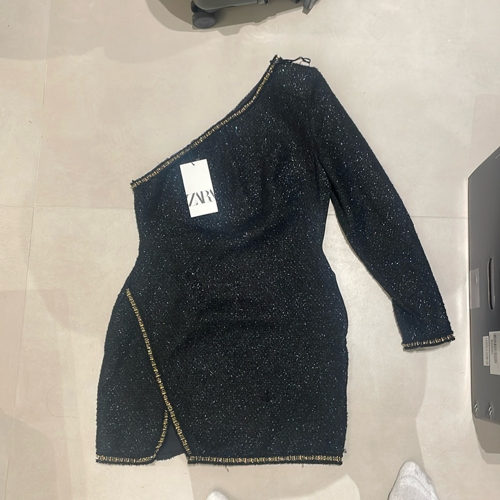 Zara one shoulder dress
